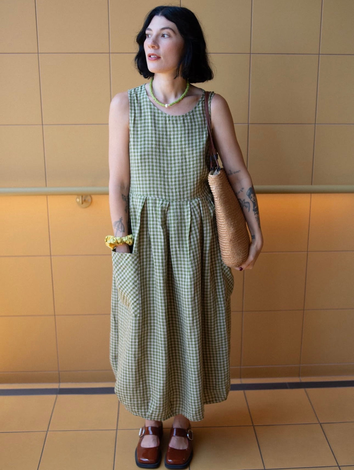 Montaigne - Sartene - French Linen Dress in Gingham - Various Colours