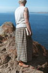 Montaigne ‘Ingride’ Heavy Weight French Linen Culottes - Check