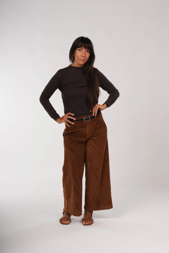 Montaigne ‘Rene’ Corduroy Cotton Wide Leg Pants - Various Colours