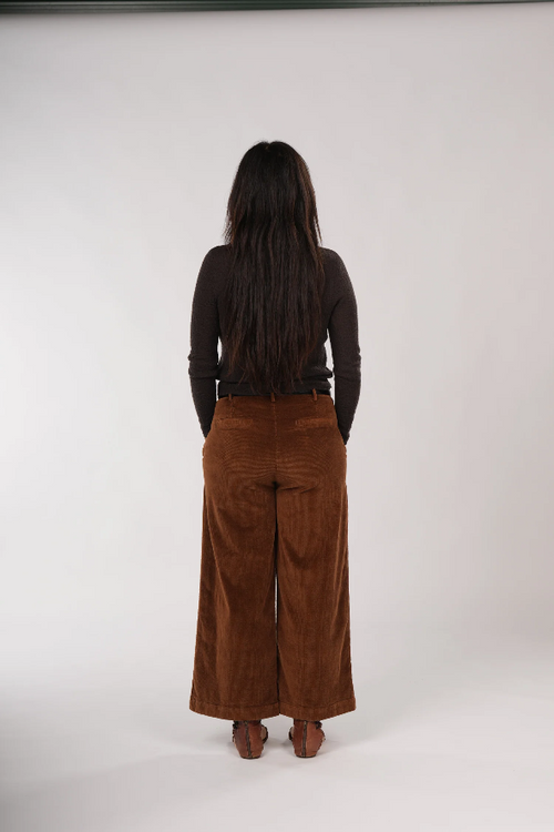 Montaigne ‘Rene’ Corduroy Cotton Wide Leg Pants - Various Colours