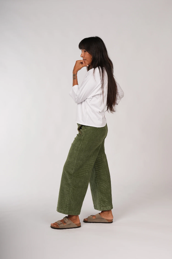 Montaigne ‘Rene’ Corduroy Cotton Wide Leg Pants - Various Colours