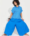 Banana Blue Wide Leg Pant Solid Garment Dye - White - LAST ONE - Size S (8-10)