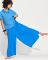 Banana Blue Wide Leg Pant Solid Garment Dye - White - LAST ONE - Size S (8-10)