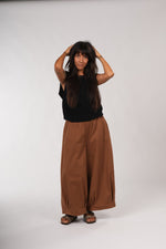 Montaigne ‘Caroline’ Wide Leg Gathered Poplin Cotton Pants - Various Colours