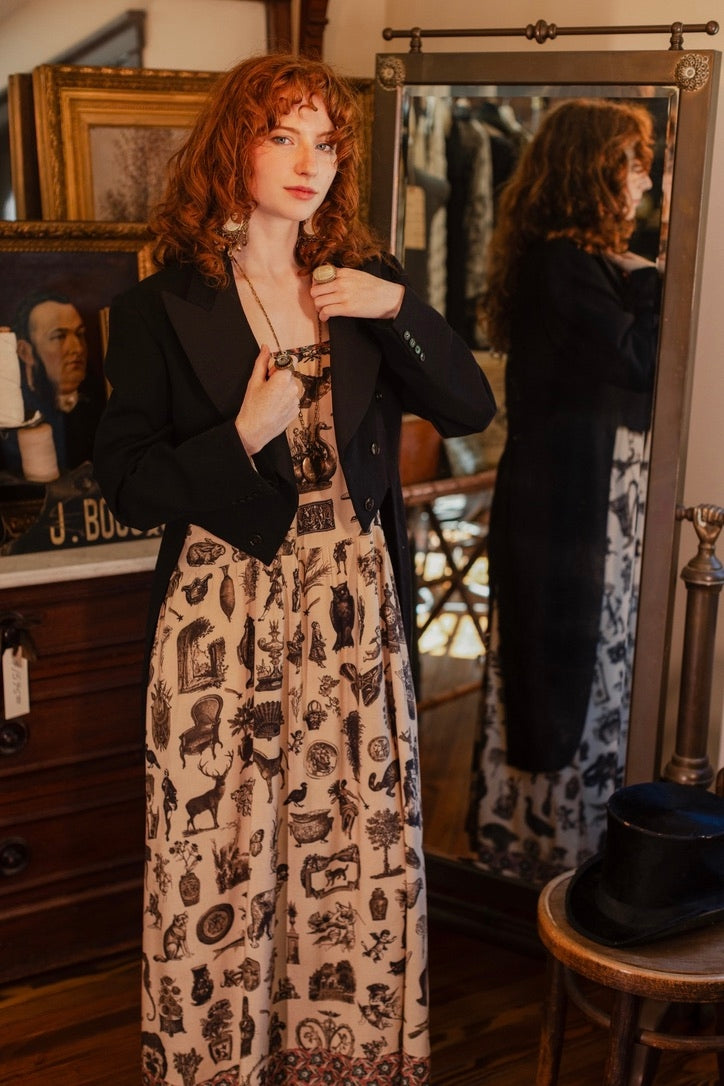 Market Of Stars - Curiosities - Bohéme Maxi Slip Dress - Whimsical Print