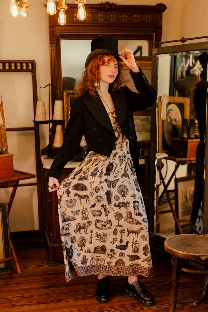 Market Of Stars - Curiosities - Bohéme Maxi Slip Dress - Whimsical Print