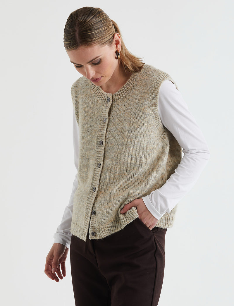 LD & Co Button Front Vest - Various Colours