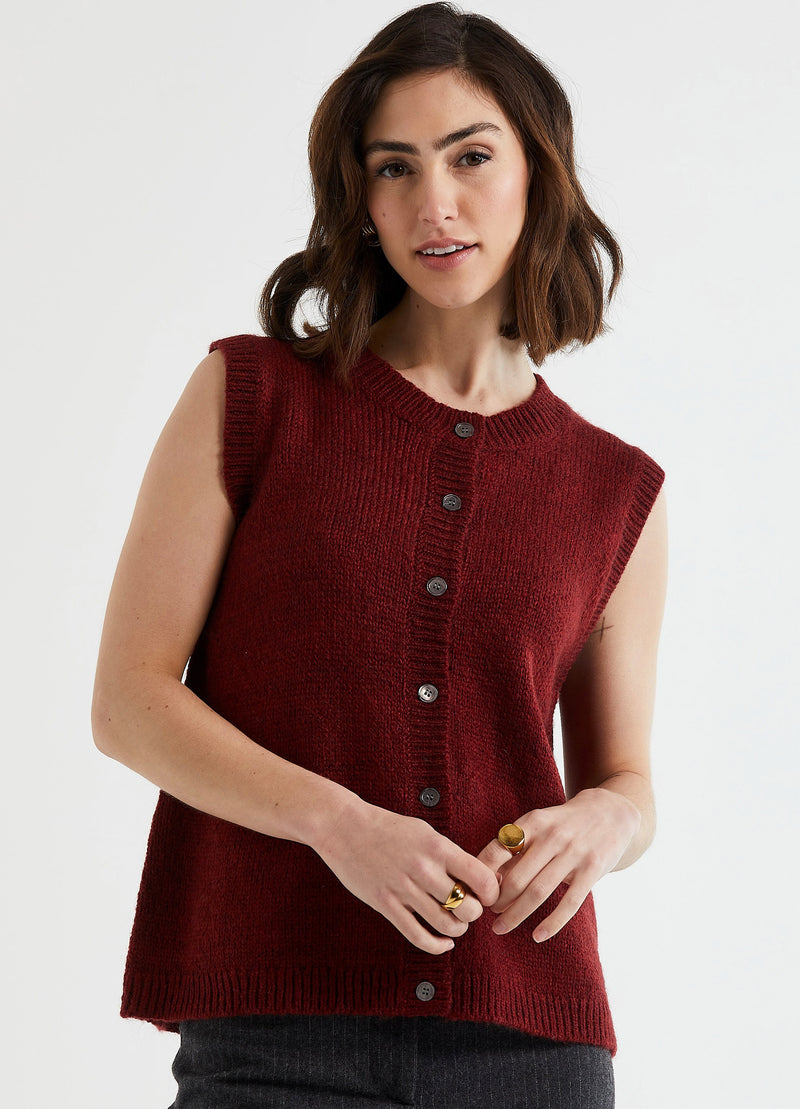 LD & Co Button Front Vest - Various Colours