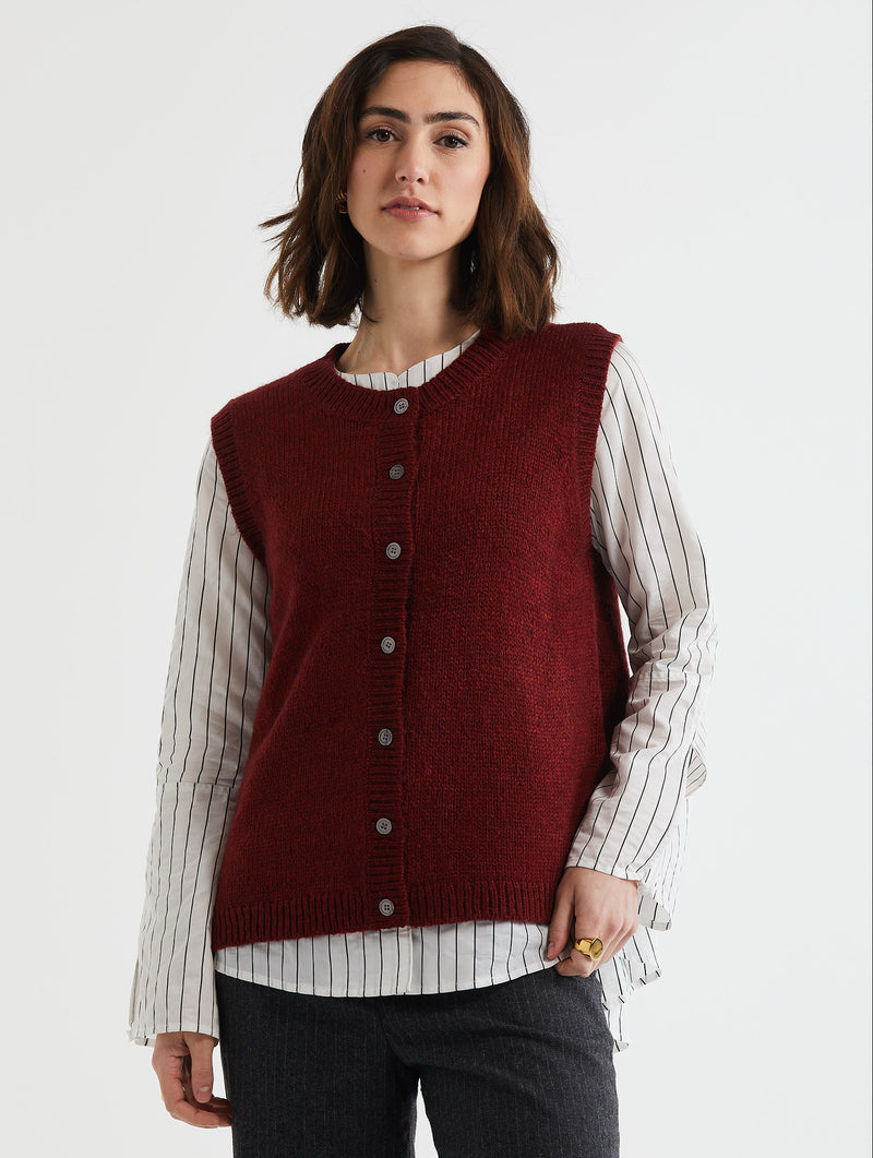 LD & Co Button Front Vest - Various Colours