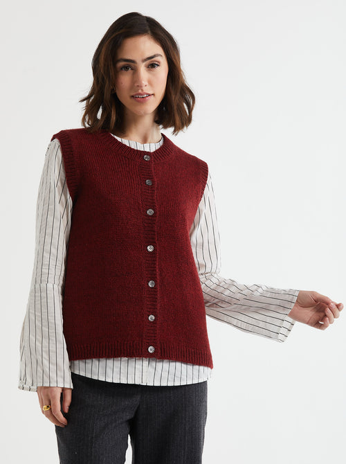 LD & Co Button Front Vest - Various Colours