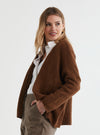 LD & Co Lofty Cardi W Belt - Coffee