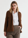 LD & Co Lofty Cardi W Belt - Coffee