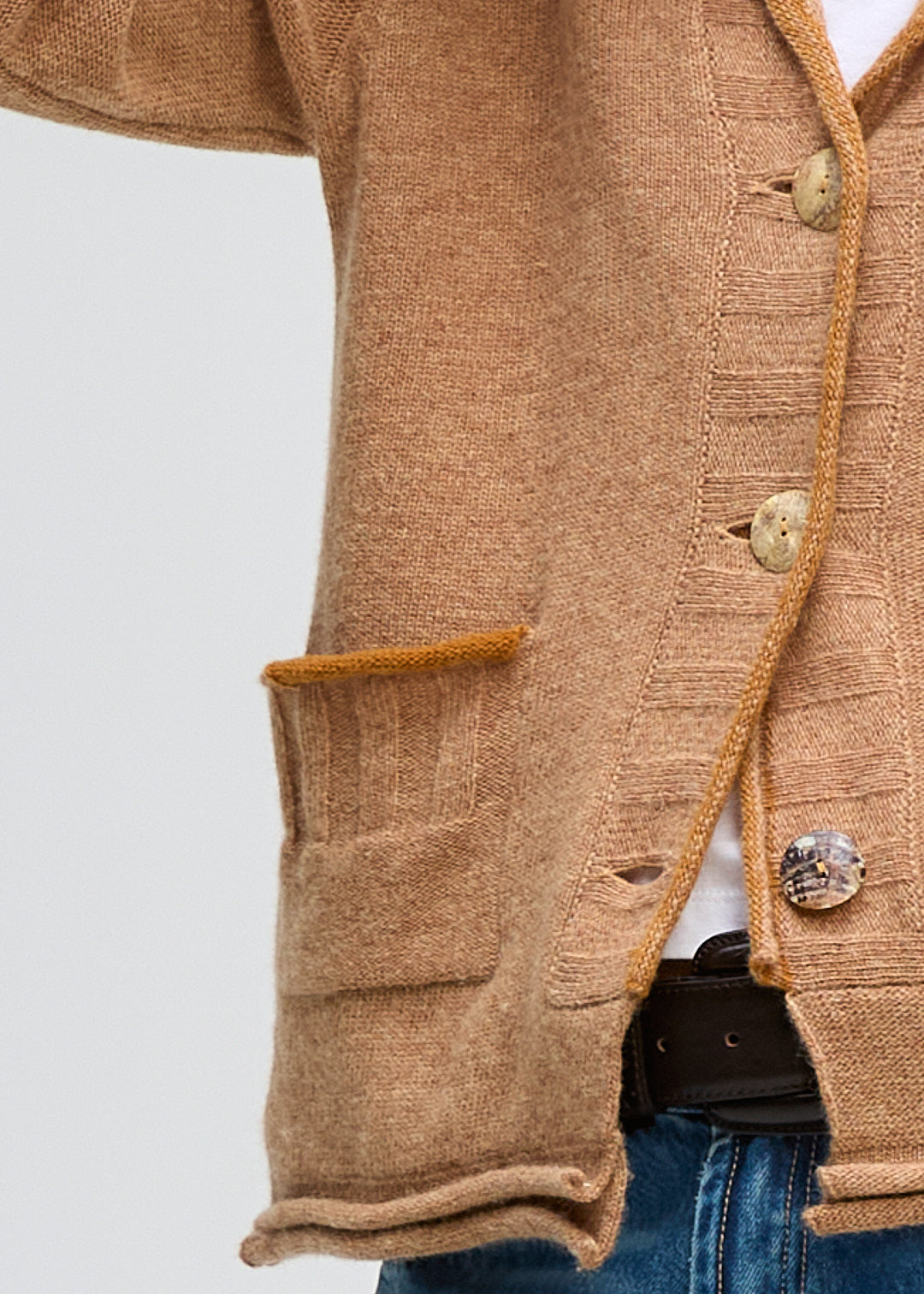 LD&Co - Collared Cardigan - Camel