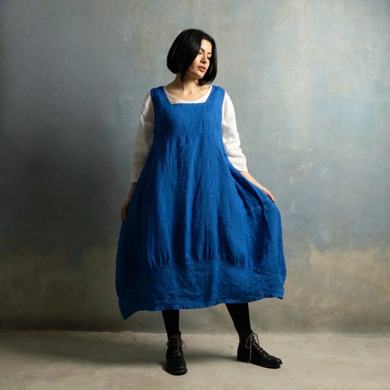 Montaigne Ana s Linen Pinafore Dress One Size Fits 8 18