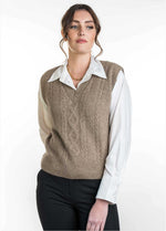 Koru Possum Merino Silk Cable Vest - Various Colours