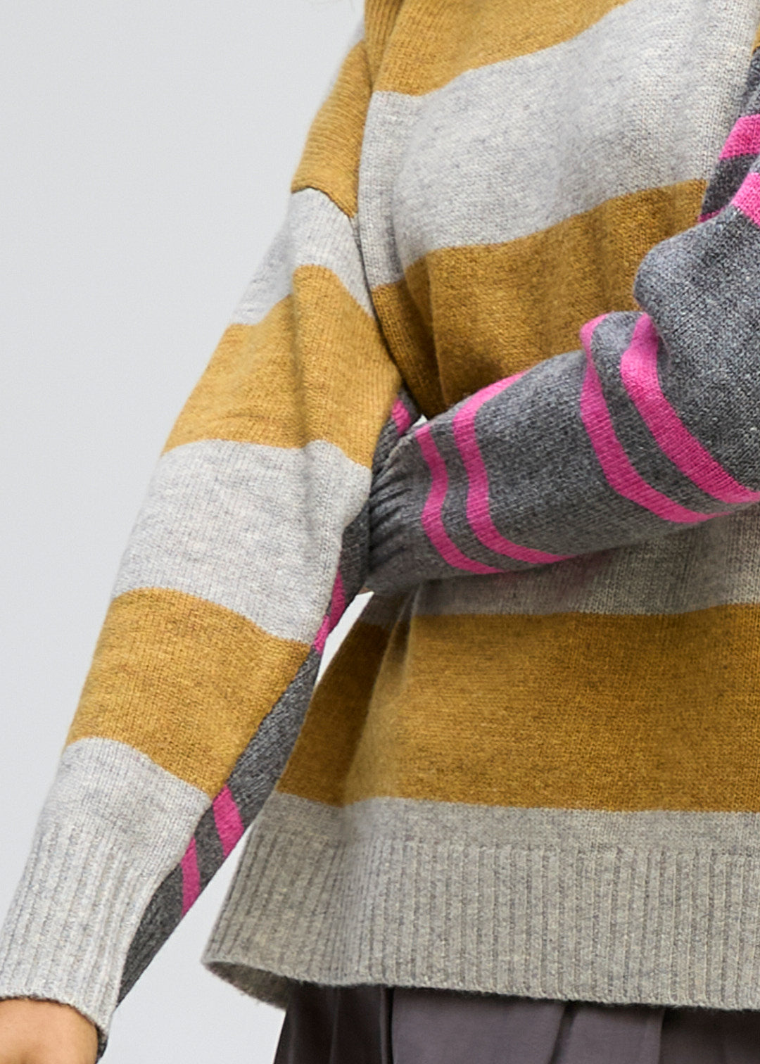 LD&Co - Groove Stripe Crew Jumper - Marl