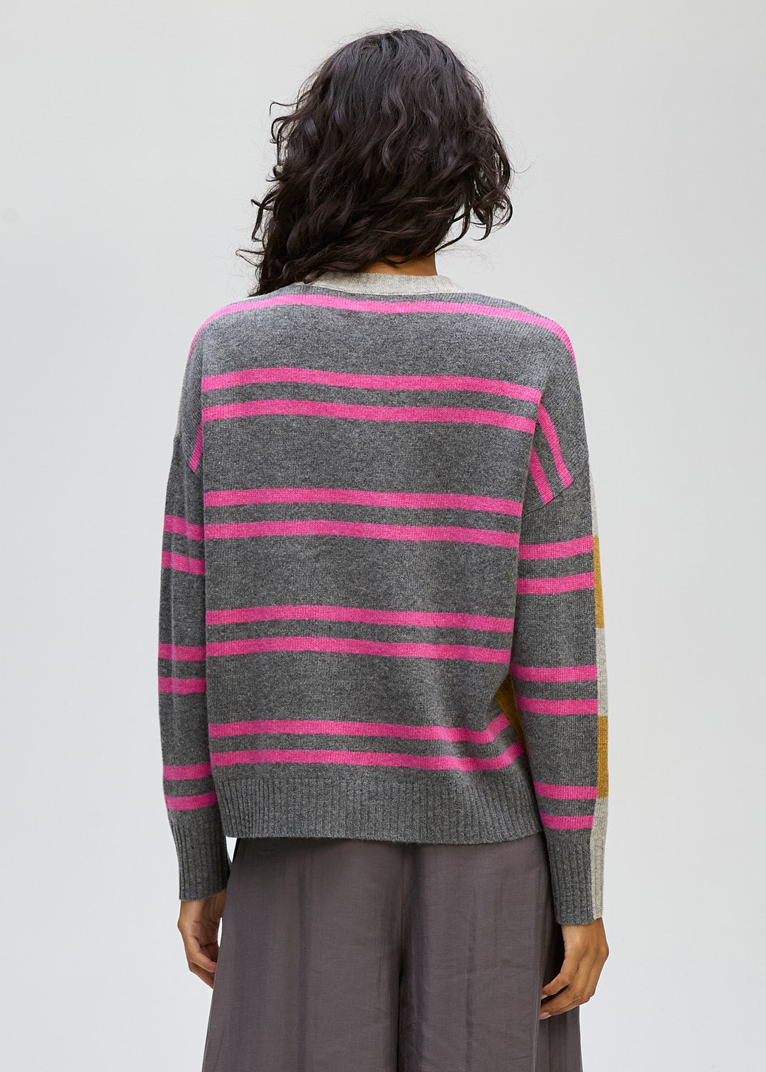 LD&Co - Groove Stripe Crew Jumper - Marl