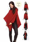 Koru PossumMerino Silk Fur Trim Poncho - Various Colours