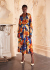 Olga De Polga ‘Fiorella Parisian’ Midi Wrap Dress - Earth