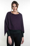 Trilogy Possum Merino Silk Moss Stitch Poncho - Various Colours