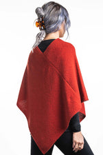 Trilogy Possum Merino Silk Moss Stitch Poncho - Various Colours