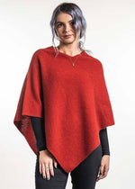 Trilogy Possum Merino Silk Moss Stitch Poncho - Various Colours