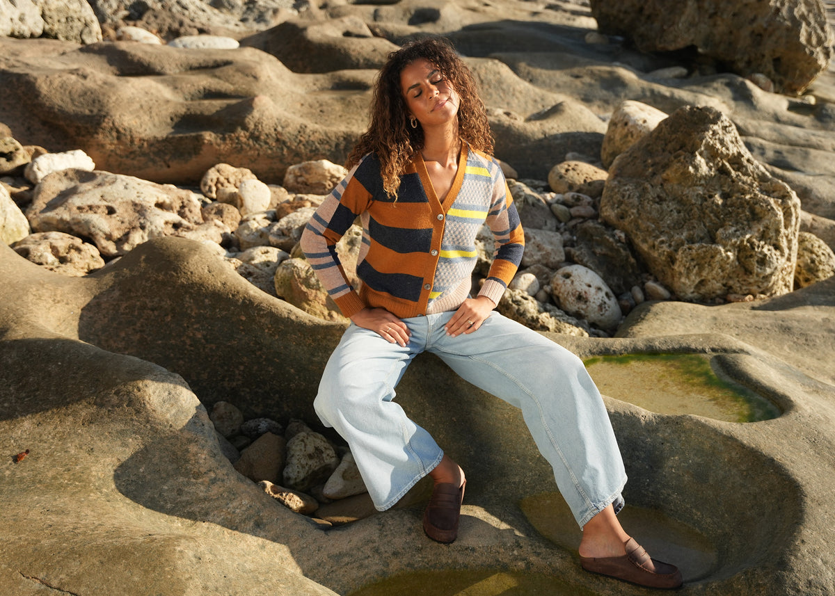 LD&Co - Groove Cardigan - Toffee