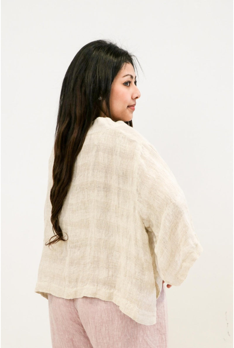 Rustic Linen ‘Chloe’ Jacket - Various Colours