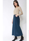 Blueberry Italia Velvet Cord Long Skirt - Various Colours