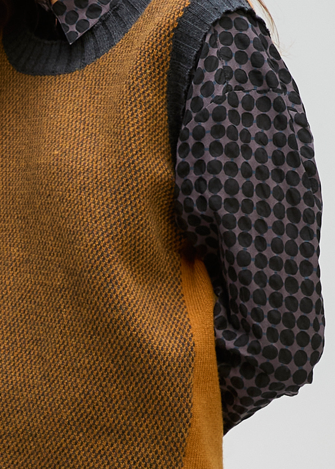 LD&Co - Pattern Vest Knit - Toffee