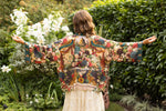 ‘Stay Gold Pixie’ Cropped Bamboo Duster Kimono Cardigan - Rabbits and Bees