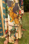 ‘Stay Gold Opera’ Duster Bamboo Kimono Duster Robe With Rabbits Flowers & Bees