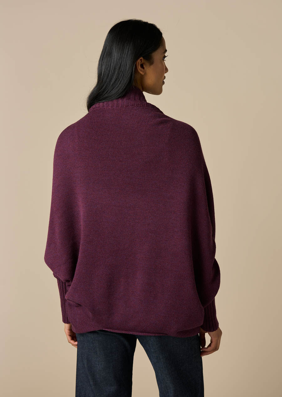 UIMI - Estella - Australian Merino Wool Shrug - Pinot
