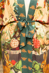 ‘Stay Gold Opera’ Duster Bamboo Kimono Duster Robe With Rabbits Flowers & Bees