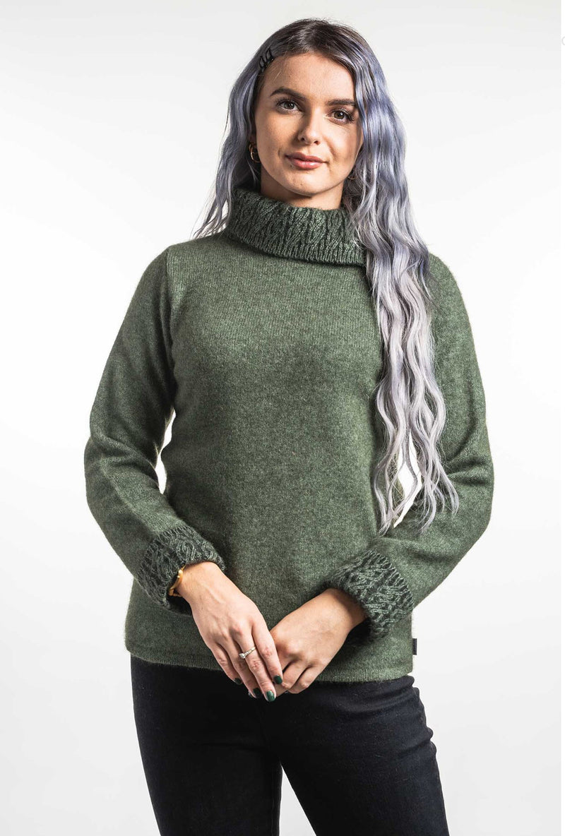 Koru Merino Possum Silk Two Tone Jumper - Various Colours