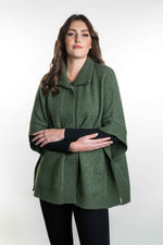 Koru Possum Merino Silk Cape With Pockets - Various Colours