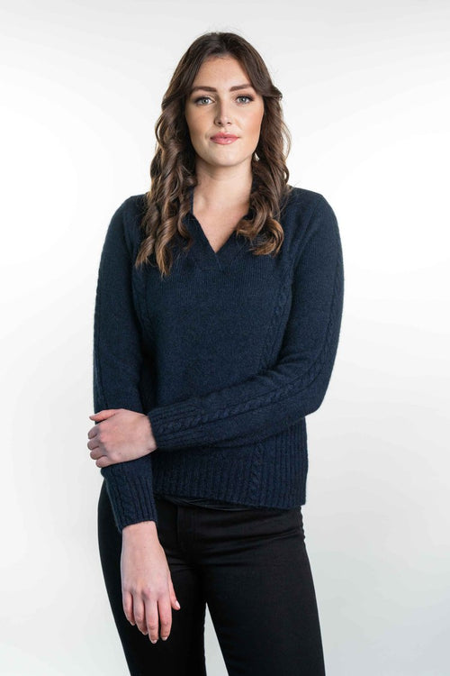 Koru Possum Merino Silk Polo Collar Jumper - Various Colours