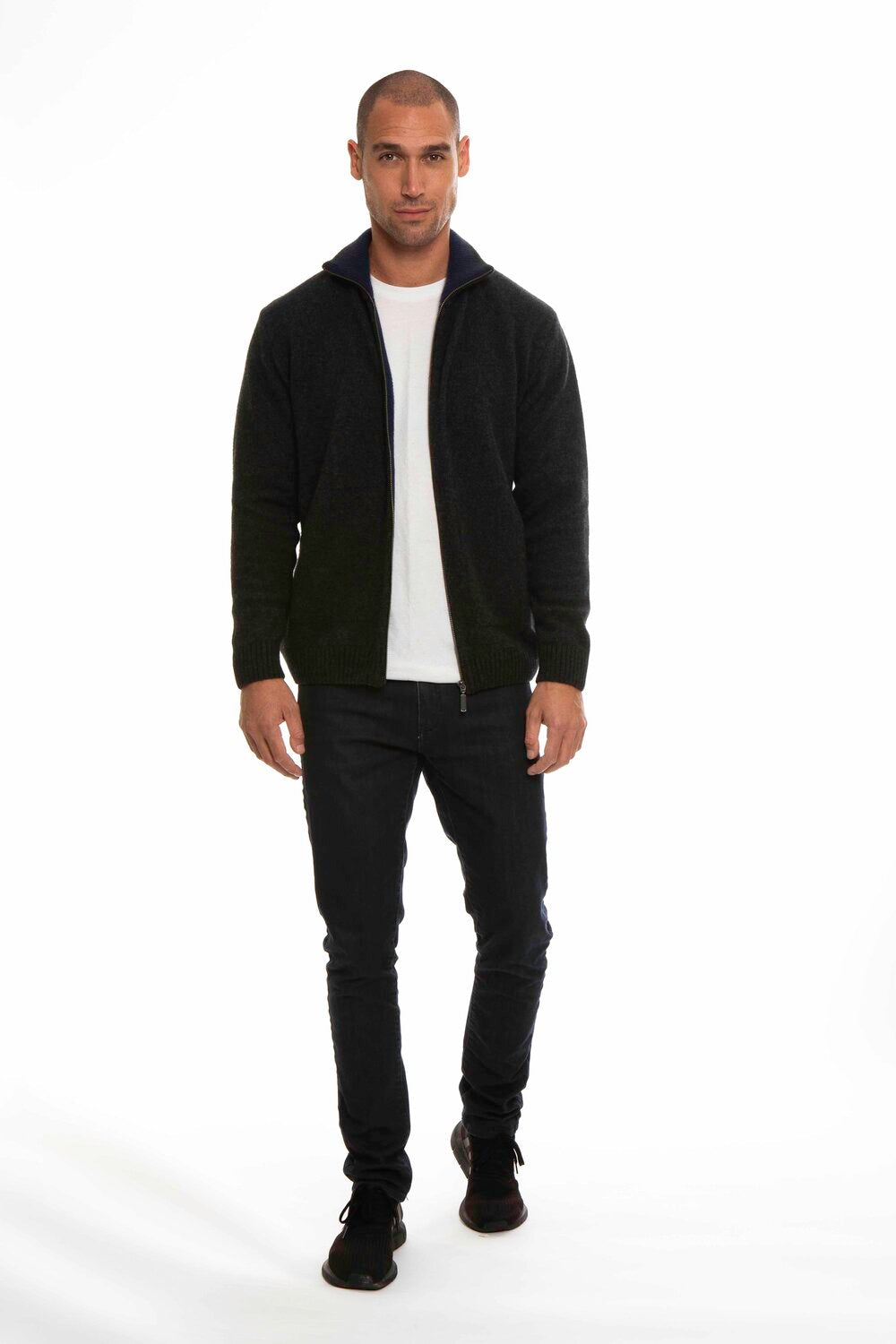 Trilogy Possum Merino Silk Zip Jacket with Pockets - Various Colours