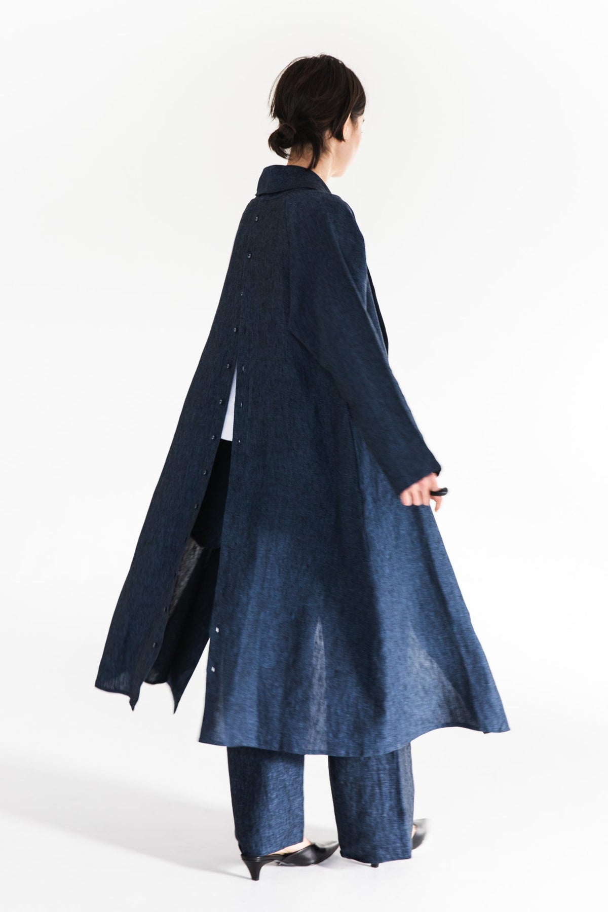 Eva’s Sunday - Sophia - Italian Long Jacket - Navy