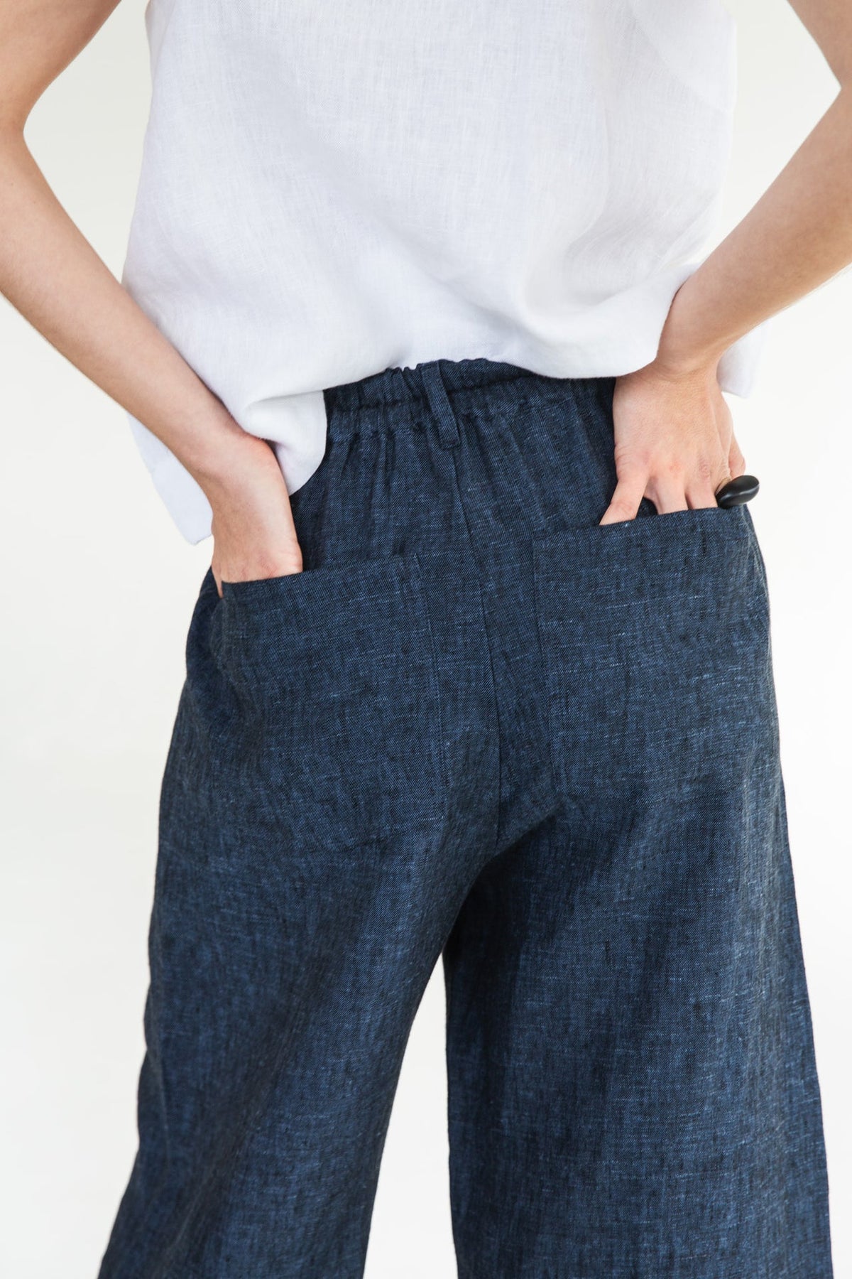 Eva’s Sunday - Bowie - Linen Pant - Navy