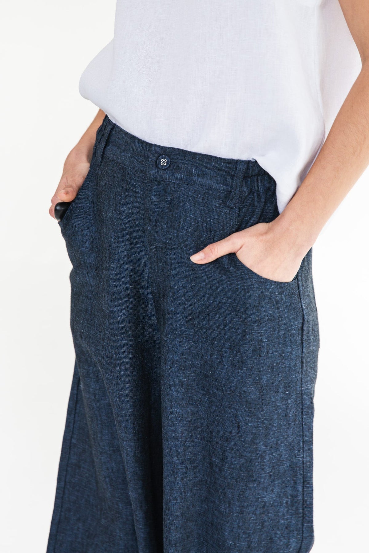 Eva’s Sunday - Bowie - Linen Pant - Navy