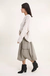 Italian Cotton Velvet / Corduroy Skirt Ribbed - Various Colours