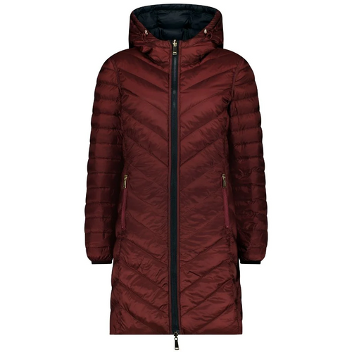 MOKE ‘Arnie’ Women’s 90/10 Reversible Down Coat - Black/Cabermet