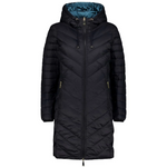 MOKE ‘Arnie’ Women’s 90/10 Reversible Down Coat - Black/Empire Teal