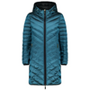 MOKE ‘Arnie’ Women’s 90/10 Reversible Down Coat - Black/Empire Teal