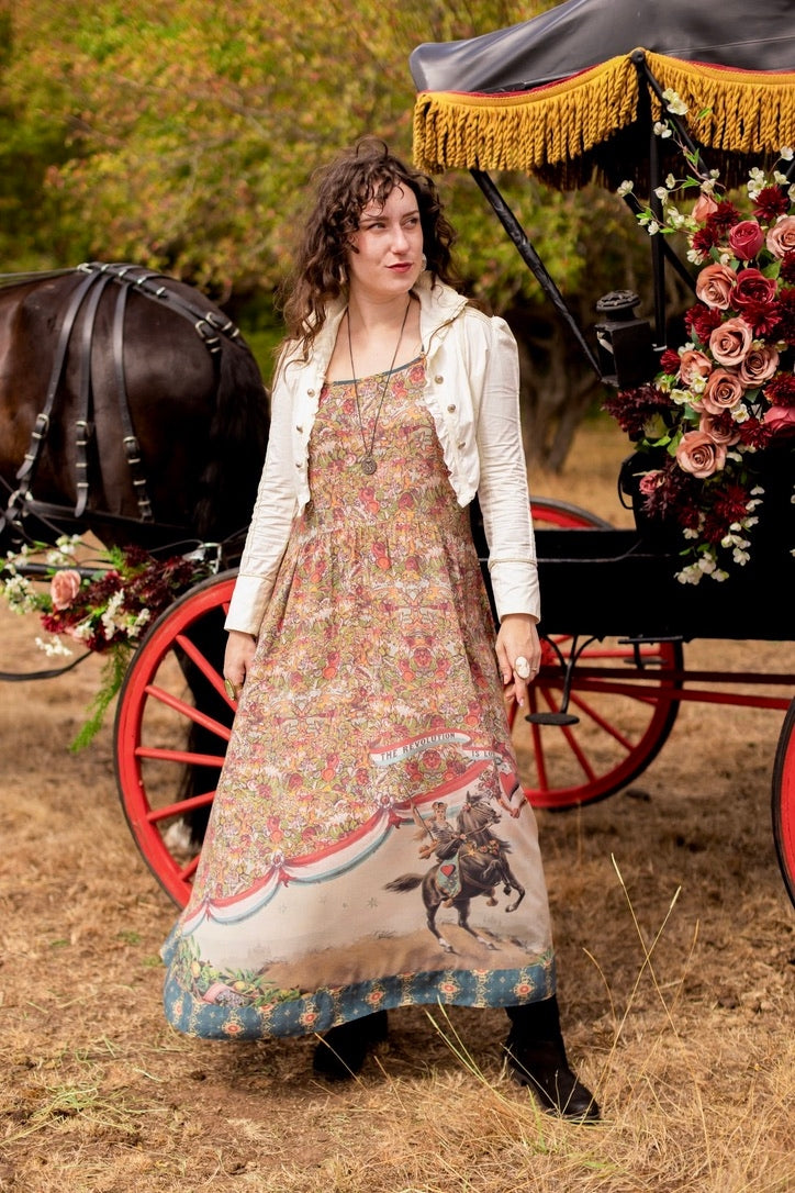 Market Of Stars - Love Revolution - Bohéme Maxi Slip Dress - Sun, Horse & Florals