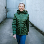 MOKE ‘Cushla’ Women’s 90/10 Packable Jacket - Cypress