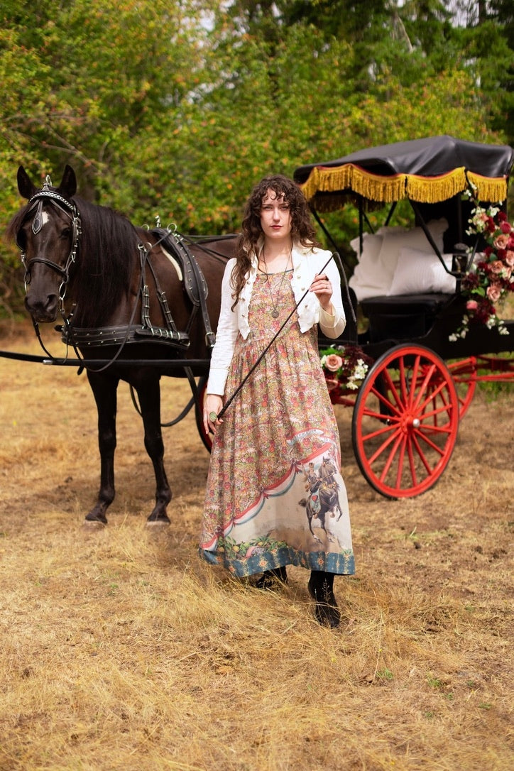 Market Of Stars - Love Revolution - Bohéme Maxi Slip Dress - Sun, Horse & Florals