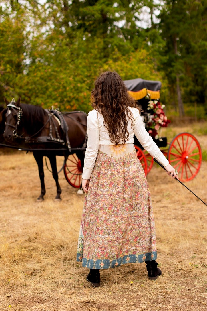 Market Of Stars - Love Revolution - Bohéme Maxi Slip Dress - Sun, Horse & Florals