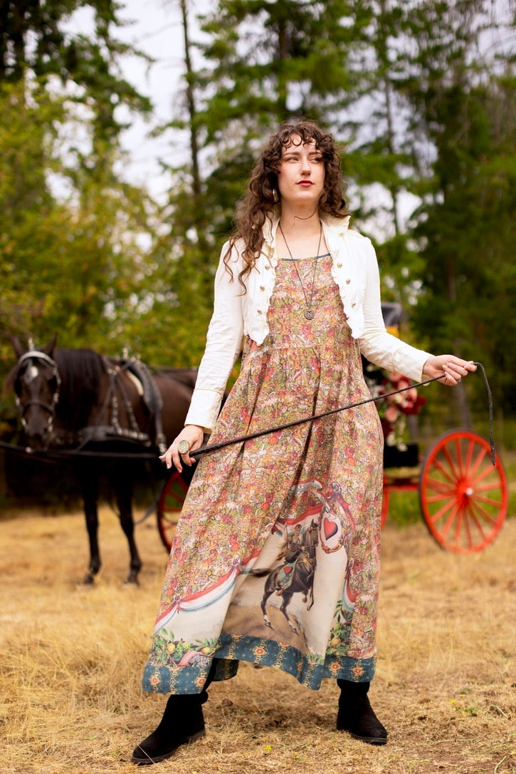 Market Of Stars - Love Revolution - Bohéme Maxi Slip Dress - Sun, Horse & Florals